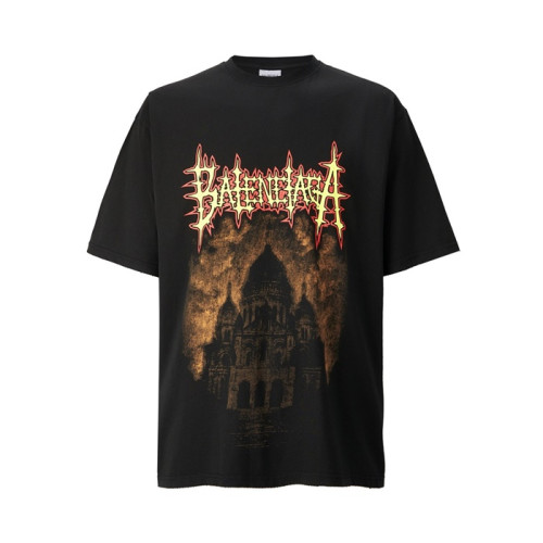 발렌시아가 남성 라운드 반팔 티셔츠 - Balenciaga Mens Round Tshirt - bac14400x