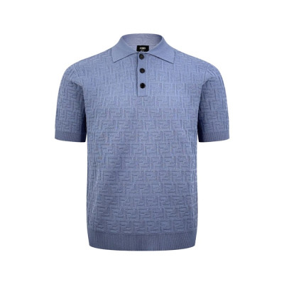 펜디 남성 폴로 반팔 티셔츠 - Fendi Mens Polo Tshirt - fec14410x
