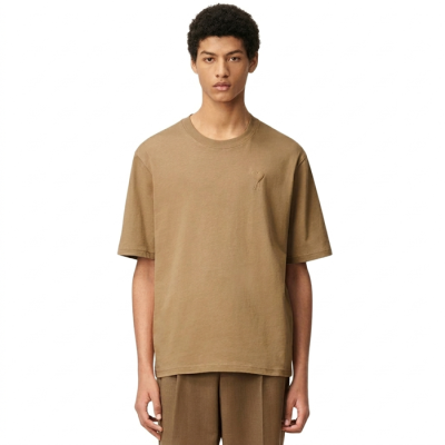 아미 남성 빅 아미 드 쿠르 엠보싱 오버사이즈 티셔츠 - Ami Mens Big Ami De Coeur Embossed Oversized Tshirt - amc14434x