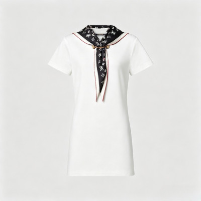 루이비통 여성 네이비컬 스카프 티셔츠 드레스 - Louis vuitton Womens Nautical Scarf Tshirt Dress - lvc14441x