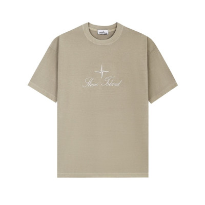 스톤아일랜드 남성 라운드 반팔 티셔츠 - Stone Island Mens Round Tshirt - stc14488x