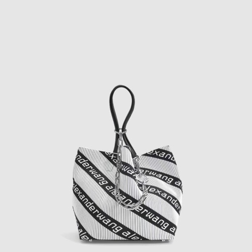 알렉산더 왕 여성 록시 니트 자카드 토트 백 - Alexander Wang Womens Roxy Knit Jacquard Tote - alb15391x