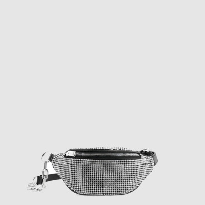 알렉산더 왕 여성 아티카 미니 라인스톤 벨트 백 - Alexander Wang Womens Attica Mini Rhinestone Belt Bag - alb15438x
