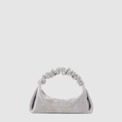 알렉산더 왕 여성 크리스탈 라인스톤 미니 스크런치 미니 백 - Alexander Wang Womens Scrunchie Crystal Embellished Mini Bag - alb15442x