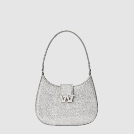 알렉산더 왕 여성 W 레거시 큐빅 메탈 호보백 - Alexander Wang Womens W Legacy Cubic Metal Hobo Bag - alb15443x
