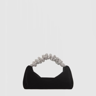알렉산더 왕 여성 스크런치 벨벳 호보백 - Alexander Wang Womens Scrunchie Velvet Hobo Bag - alb15445x