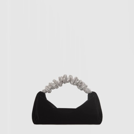 알렉산더 왕 여성 스크런치 벨벳 호보백 - Alexander Wang Womens Scrunchie Velvet Hobo Bag - alb15445x