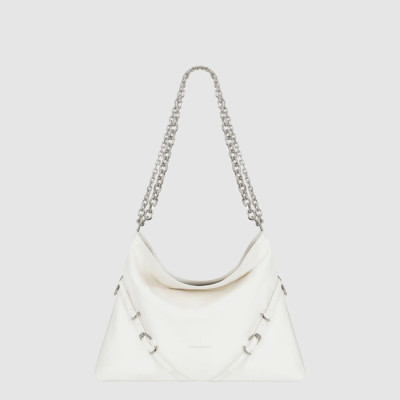 지방시 여성 보유 체인 가죽 미디엄 백 - Givenchy Womens Voyou Chain Leather Medium Bag - gib15456x