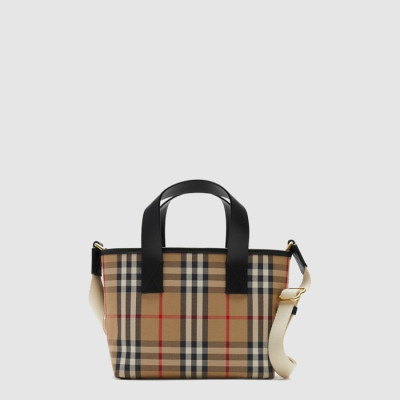 버버리 여성 체크 토트  - Burberry Womens Check Tote - bub15512x