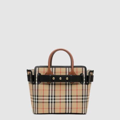 버버리 여성 체크 토트 백 - Burberry Womens Check Tote Bag - bub15534x