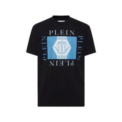 필립플레인 남성 라운드 반팔티 - Philipp-plein Mens Round Tshirt - phc14490x