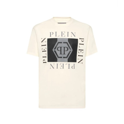 필립플레인 남성 라운드 반팔티 - Philipp-plein Mens Round Tshirt - phc14491x