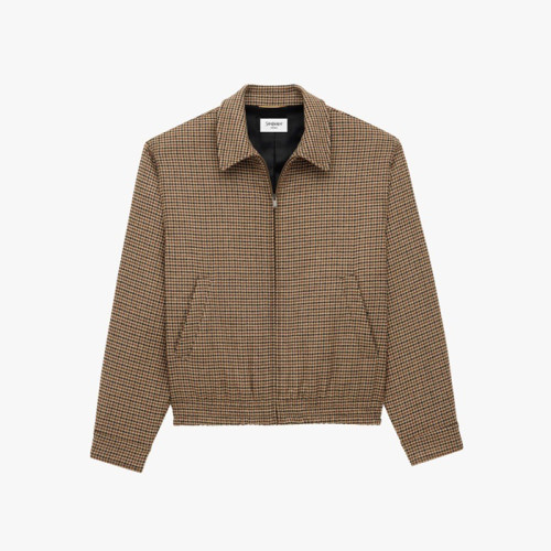 입생로랑 여성 하운드투스 재킷 - Saint Laurent Womens Houndstooth Jacket - ysc14561x