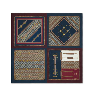 구찌 여성 스퀘어 스카프 - Gucci Womens Square Scarf - acc7210x