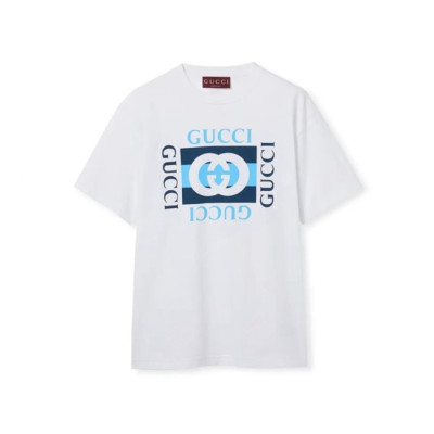 구찌 남성 라운드 반팔티 - Gucci Mens Round Tshirt - guc14563x