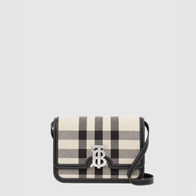 버버리 여성 스몰 체크 캔버스 TB 백 - Burberry Womens Small Check Canvas TB Bag - bub15623x