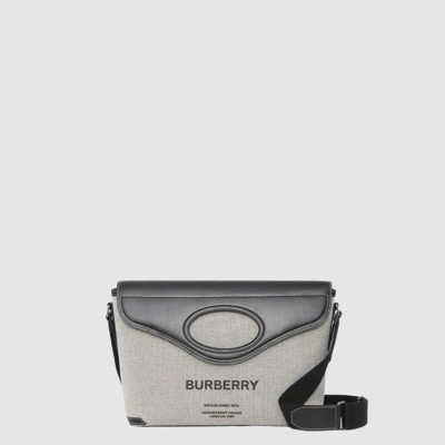 버버리 남성 호스페리 캔버스 메신저 백 - Burberry Mens Horseferry Canvas Messenger Bag - bub15626x