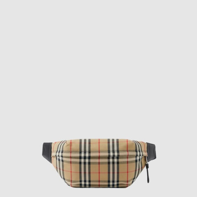 버버리 남성 빈티지 본딩 코튼 범백 - Burberry Mens Vintage Bonded Cotton Bum Bag - bub15629x