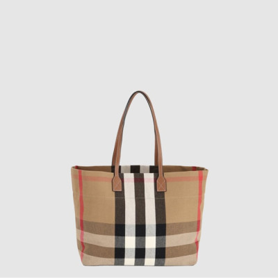 버버리 여성 체크 미디엄 토트 백 - Burberry Womens Check Medium Tote Bag - bub15642x