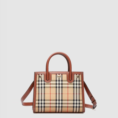 버버리 여성 체크 타이틀 백 - Burberry Womens Check Title Bag - bub15666x