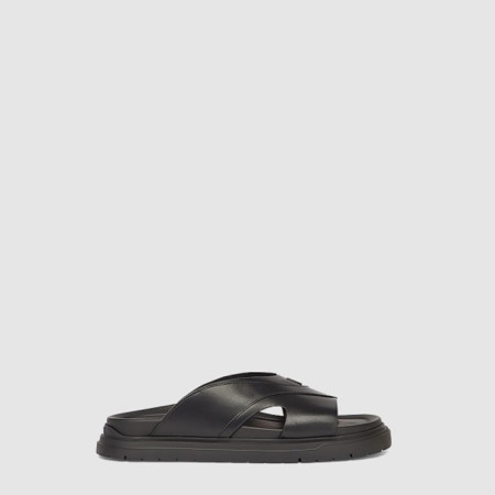 펜디 남성 스퀘어드 FF 슬리퍼 - Fendi Mens Squared FF Slippers - fes13958x