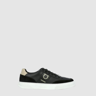 페라가모 남성 간치니 디테일 로우탑 스니커즈 - Ferragamo Mens Gancini Detail Low Top Sneakers - fes13962x
