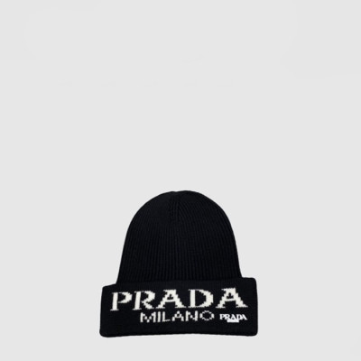 프라다 남/녀 니트 비니 - Prada Unisex Knit Beanie - acc7365x