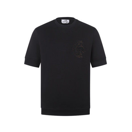 에르메스 남성 라운드 반팔티 - Hermes Mens Round Tshirt - hec14590x