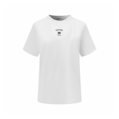 셀린느 여성 라운드 반팔 티셔츠 - Celine Womens Round Tshirt - cec14618x