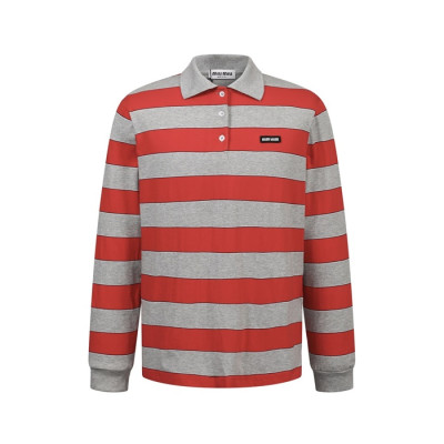 미우미우 남성 폴로 긴팔티 - Miumiu Mens Polo Tshirt - mic14638x
