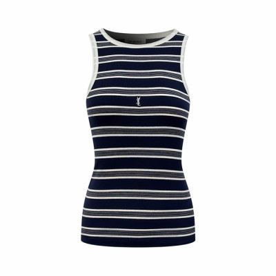 입생로랑 여성 라운드 나시 - Saint Laurent Womens Sleeveless Top - ysc14641x