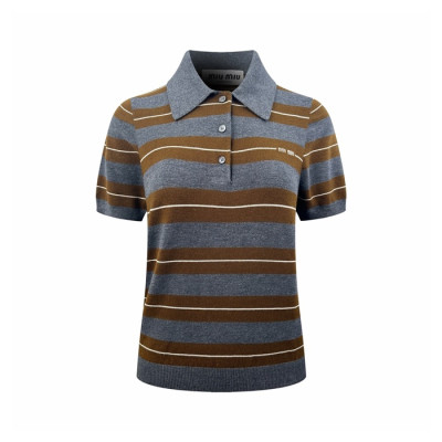 미우미우 여성 폴로 티셔츠 - Miumiu Womens Polo Tshirt - mic14645x