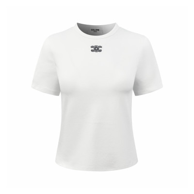 셀린느 여성 라운드 반팔 티셔츠 - Celine Womens Round Tshirt - cec14648x