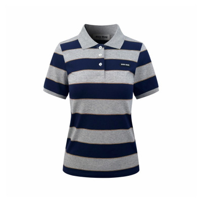 미우미우 여성 폴로 티셔츠 - Miumiu Womens Polo Tshirt - mic14650x