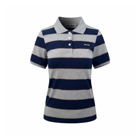 미우미우 여성 폴로 티셔츠 - Miumiu Womens Polo Tshirt - mic14650x