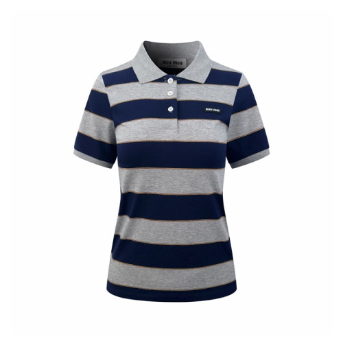 미우미우 여성 폴로 티셔츠 - Miumiu Womens Polo Tshirt - mic14650x