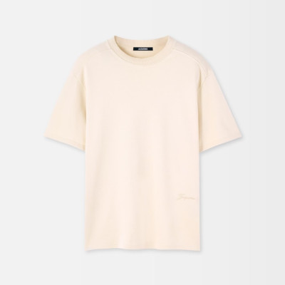 자크뮈스 남성 라운드 반팔티 - Jacquemus Mens Round Tshirt - jac14662x