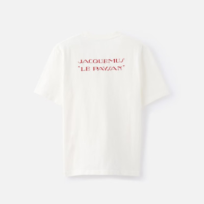 자크뮈스 남성 라운드 반팔티 - Jacquemus Mens Round Tshirt - jac14663x