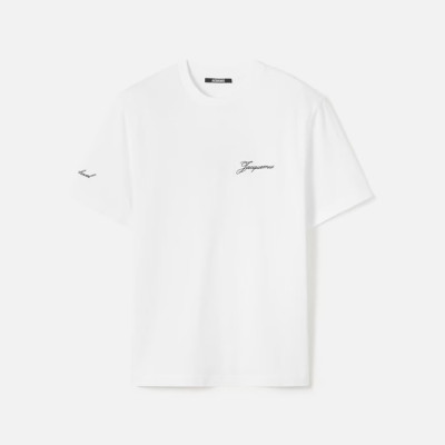 자크뮈스 남성 라운드 반팔티 - Jacquemus Mens Round Tshirt - jac14666x