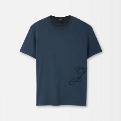 자크뮈스 남성 라운드 반팔티 - Jacquemus Mens Round Tshirt - jac14670x