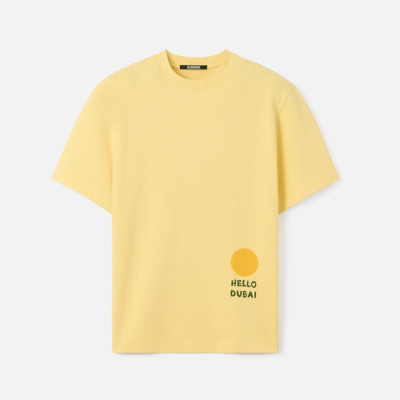자크뮈스 남성 라운드 반팔티 - Jacquemus Mens Round Tshirt - jac14673x