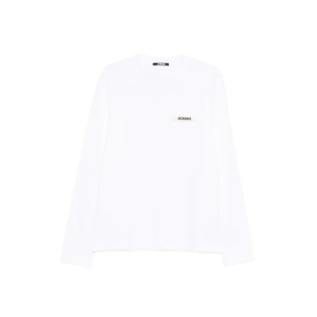 자크뮈스 남성 라운드 긴팔티 - Jacquemus Mens Long Sleeve Tshirt - jac14680x