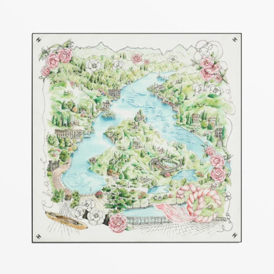 샤넬 여성 스퀘어 스카프 - Chanel Womens Square Scarf - acc7393x