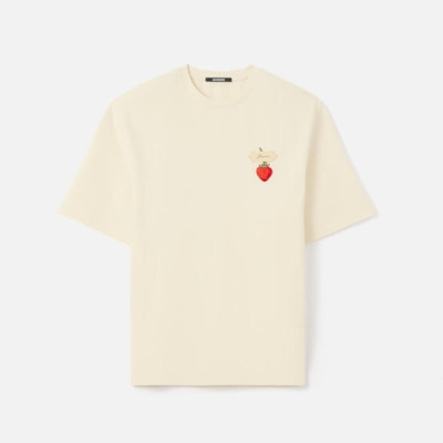자크뮈스 남성 딸기 패치 티셔츠 - Jacquemus Mens The Strawberry Tshirt - jac14684x