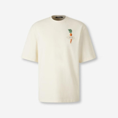 자크뮈스 남성 라운드 반팔티 - Jacquemus Mens Round Tshirt - jac14686x