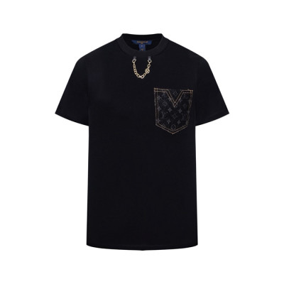 루이비통 남성 라운드 반팔티 - Louis vuitton Mens Short-sleeved Tshirt - lvc14688x