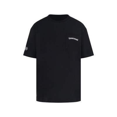 크롬하츠 남성 라운드 반팔티 - Chrom Hearts Mens Round Tshirt - chc14698x