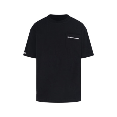 크롬하츠 남성 라운드 반팔티 - Chrom Hearts Mens Round Tshirt - chc14700x