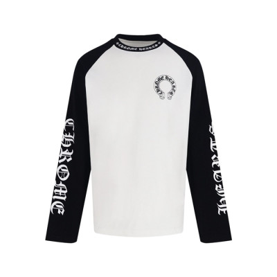 크롬하츠 남성 라운드 긴팔티 - Chrome Hearts Mens Round Tshirt - chc14704x