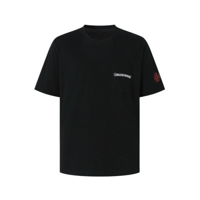 크롬하츠 남성 라운드 반팔티 - Chrom Hearts Mens Round Tshirt - chc14716x